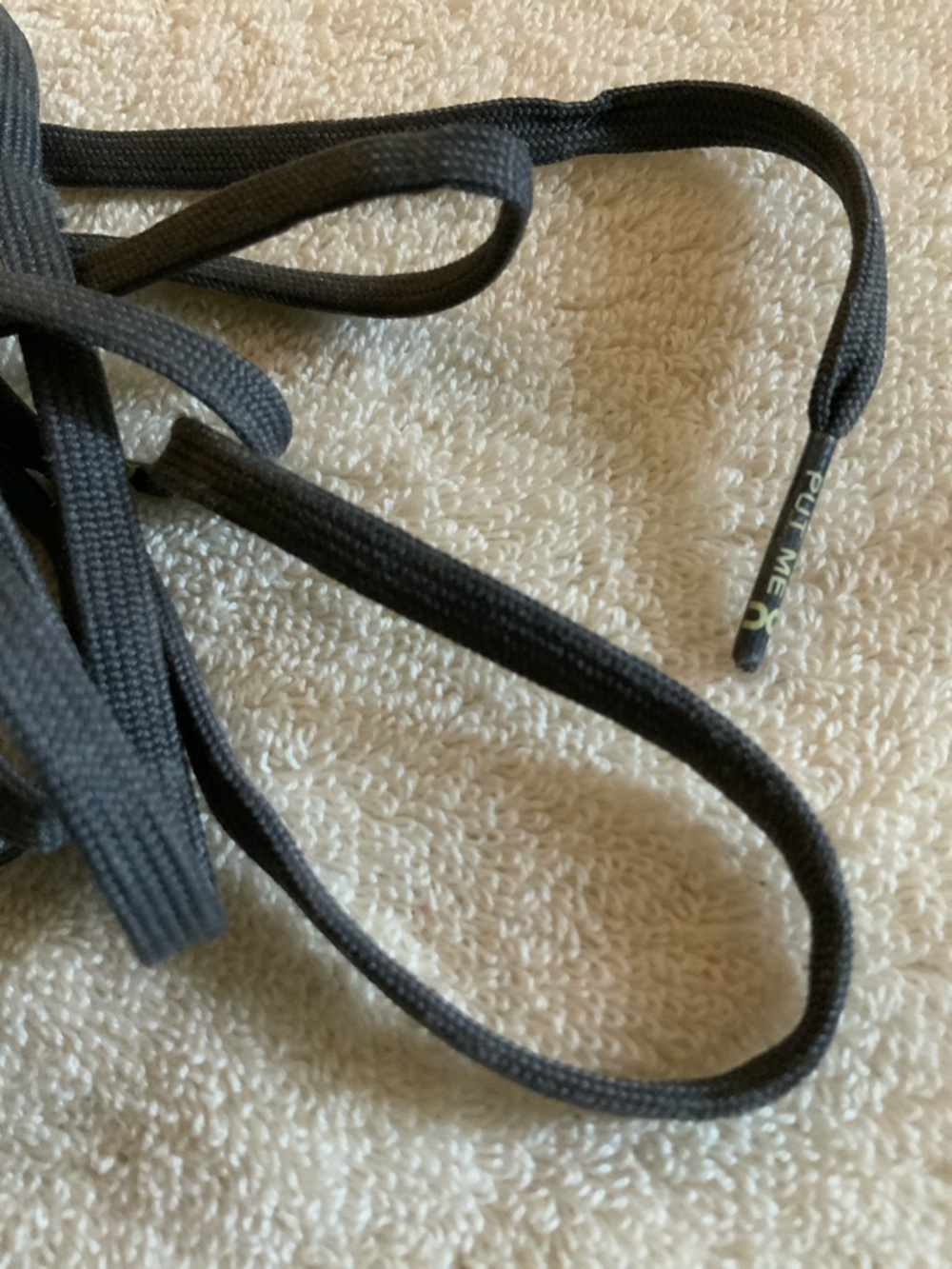 Pair of On shoelaces grey slate ON RUNNING SHOELACES